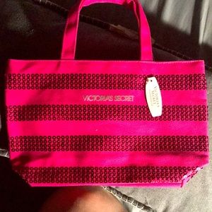 Victoria’s Secret small tote gorgeous pink with sequins
